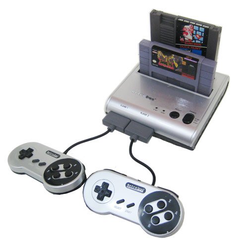 Retro-Bit Retro Duo Twin Video Game System, Silver/Black