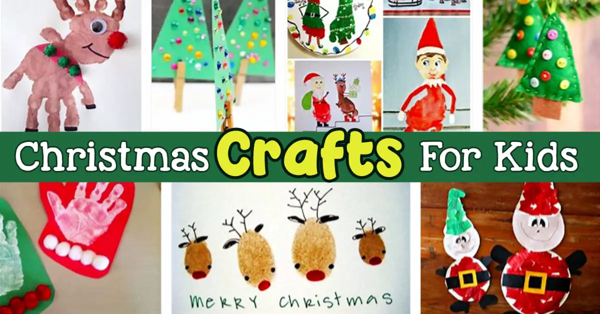 Christmas Crafts For Kids - 10 Best Christmas Crafts For Kids and Kid Made Gifts for Christmas.  Super Simple Christmas Crafts For Preschoolers and Easy Christmas Art For Kids To Make At Home Or School