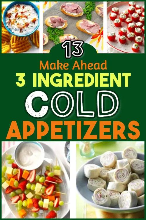 Easy Cold Appetizers to Make Ahead or Last Minute - 3 ingredient cold appetizers & cold dip recipes for a crowd.  Easy potluck appetizers cold finger food buffet ideas & NO COOK cold finger food buffet ideas travel well, look elegant & are the best appetizers to bring to a party, as cold buffet party food ideas for adults or as last minute potluck appetizer ideas for work. Need party buffet ideas on a budget? Try these cheap and quick potluck ideas! Fast easy recipes with few ingredients.