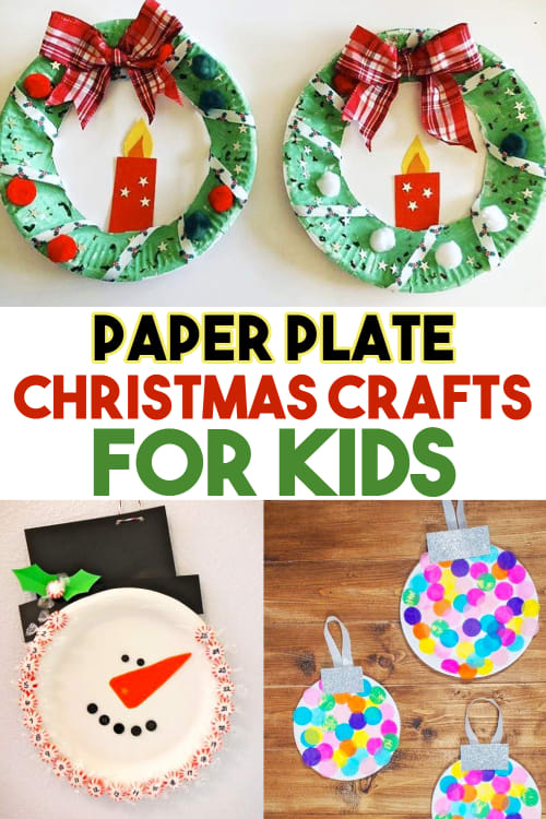 Christmas Crafts For Kids!  Paper Plate Crafts for Christmas For Toddlers and Kids to Make at Home, Classroom or Sunday School
