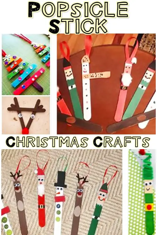 Popsicle Stick Crafts For Kids and Christmas Popsicle Stick Crafts for Toddlers - see lots more Christmas Crafts for Kids Here