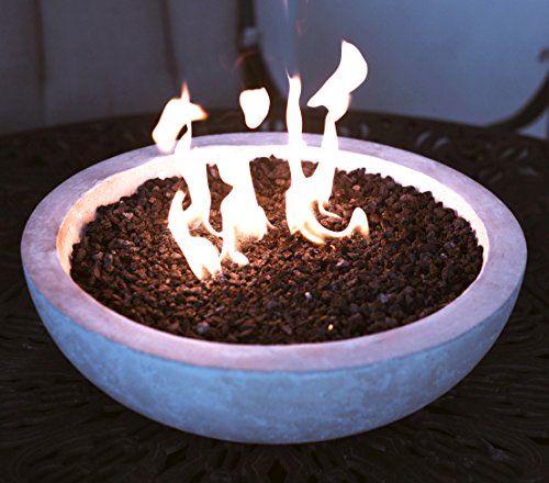 Long Burning Artisan Crafted Propane Fueled Table Top Fire Bowl