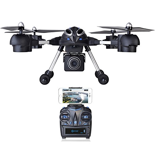 CHRISTMAS SALE- Contixo Wifi FPV F10 RC Quadcopter Drone, Live View, 720p HD Wifi Camera, Headless Mode, 2.4GHz, 4 Channel, 6 Axis Gyro RTF, Support GoPro HERO Cameras.