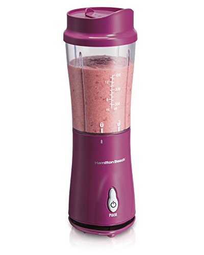 Hamilton Beach Single Serve Blender Smoothie Blender with Travel Lid