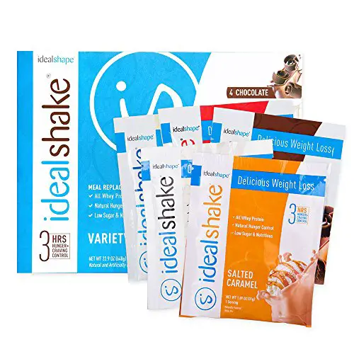 IdealShake, Meal Replacement Shake, Variety Pack Box w/ Hunger Blocker, 20 Servings