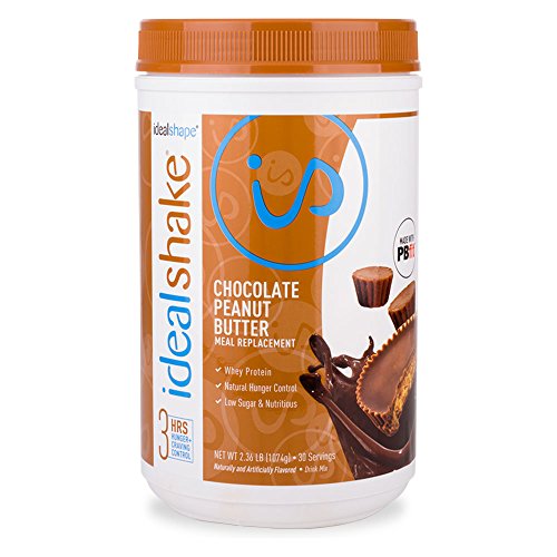 IdealShake, Meal Replacement Shake, Chocolate Peanut Butter w/ Hunger Blocker, 30 Servings