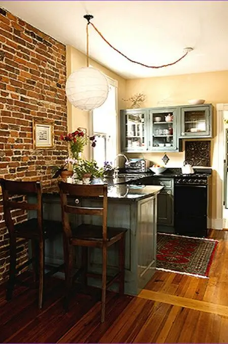 Great use of space in this tiny kitchen.  Small kitchens can be functional with these ideas on this page: https://outintherealworld.com/diy-home-kitchens-tiny-kitchen-decor-remodeling-ideas-love/