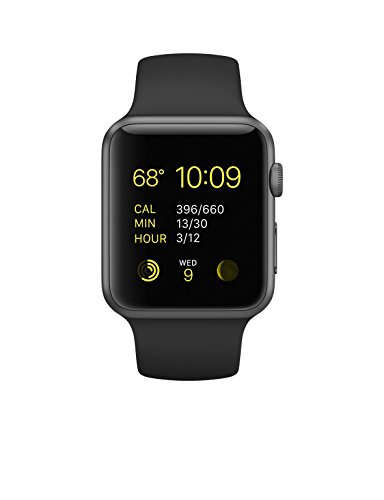 Apple Watch Sport, Space Grey Aluminum Case/Black Band, 42mm