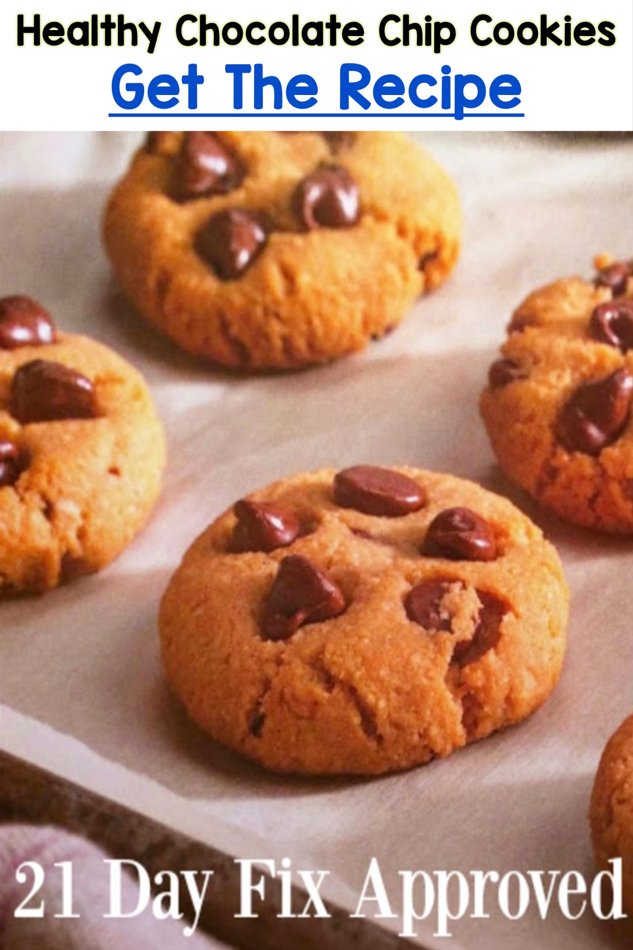 21 day fix desserts - healthy chocolate chip cookies make the perfect snack