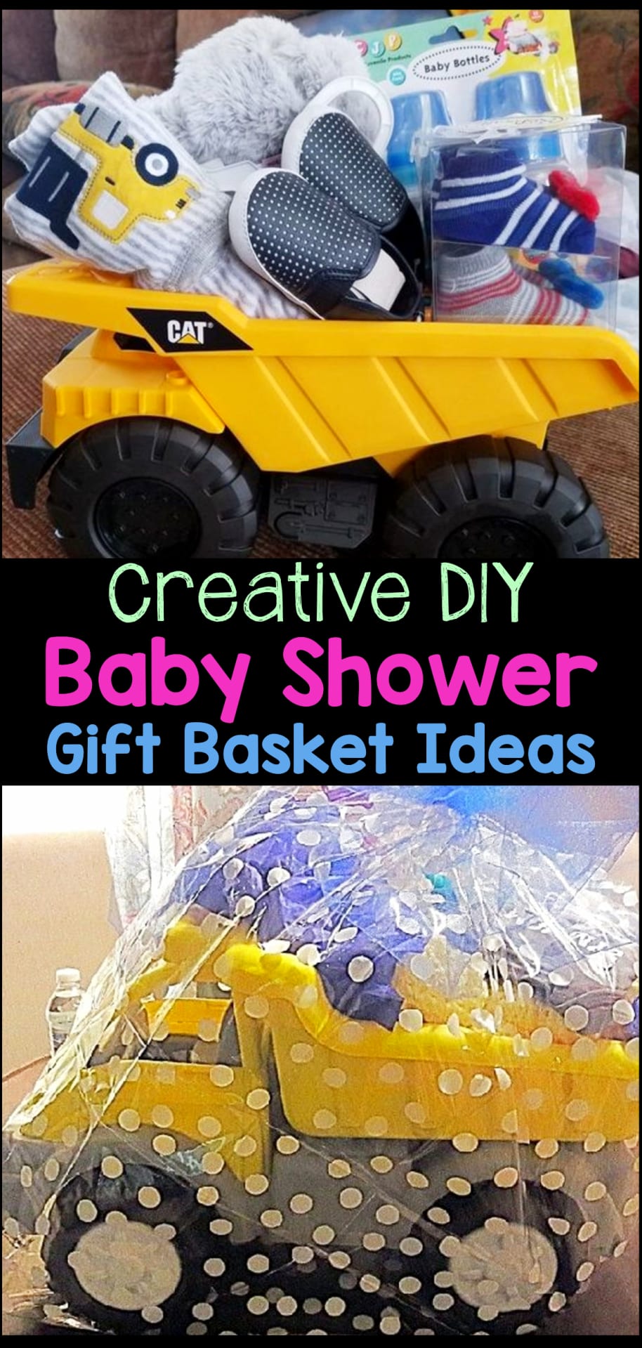 Baby Shower Gift Basket Ideas - Creative DIY Baby Shower Gifts on a Budget - What moms REALLY want for baby shower gifts! Such cute and UNIQUE baby shower basket ideas! Learn how to put together a baby shower gift basket and how to make a baby shower gift basket at home on a budget. These baby shower basket essentials are the best baby shower gift for mom who has everything or the mom to be who NEEDS everything.
