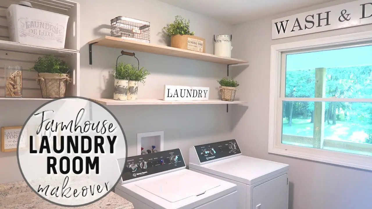 Farmhouse Style Small Laundry Room Ideas To Remodel Your Tiny Laundry Room In Rustic Farmhouse Style