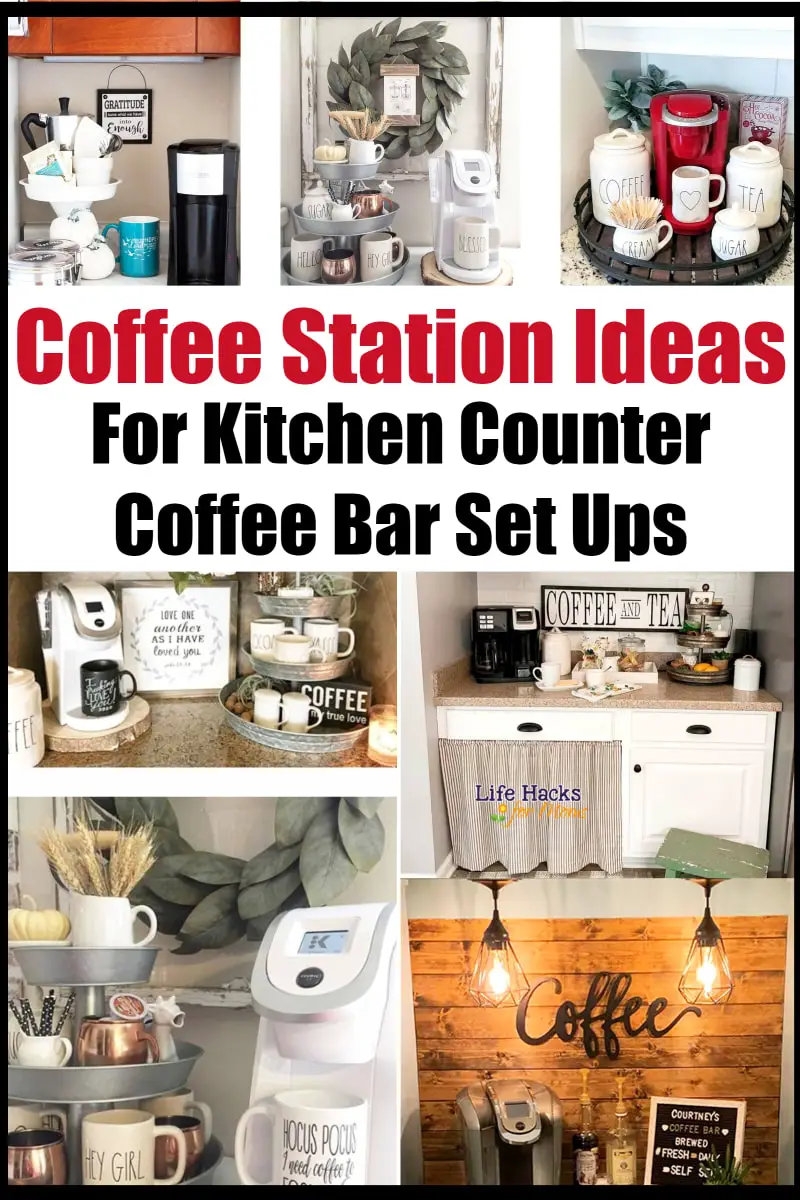 Coffee Station Ideas For Kitchen Counter Coffee Bar Set Ups