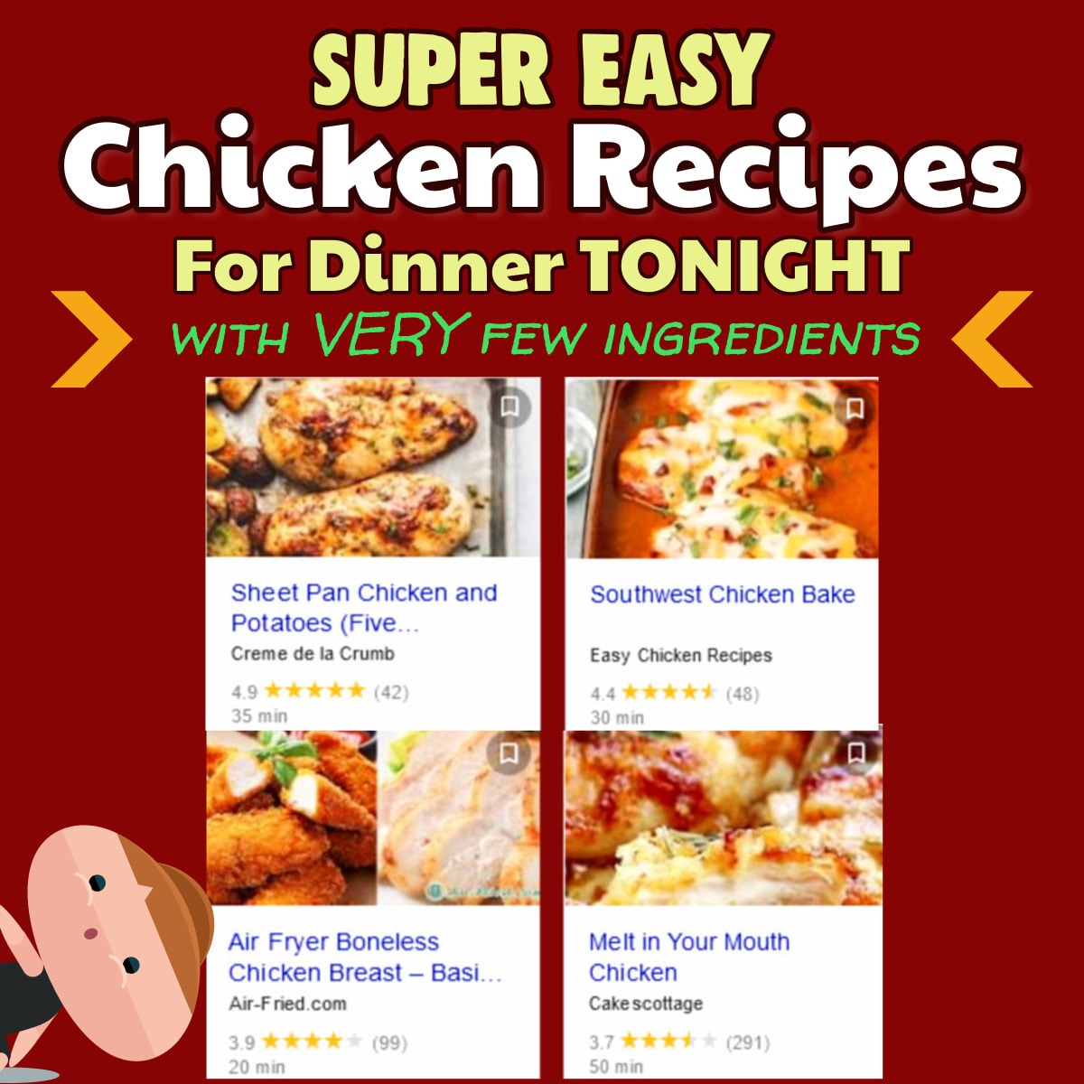 easy chicken recipes for dinner with few ingredients