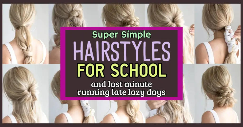 5Minute Lazy EASY Hairstyles For School or Work To Fix Your Bed Head