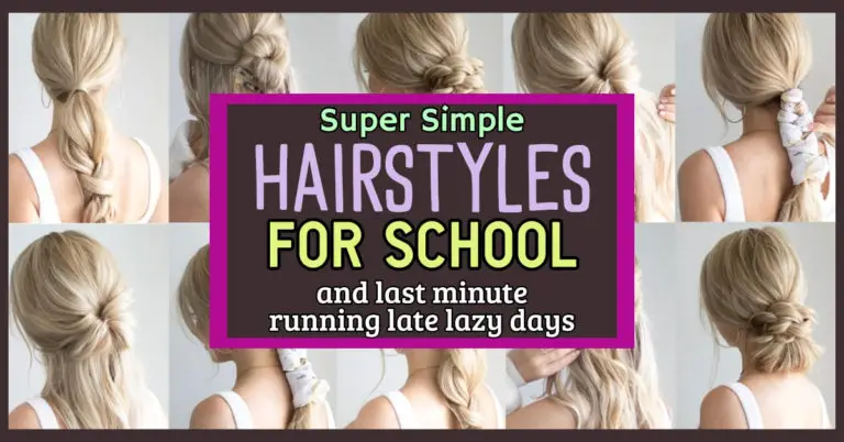 lazy easy hairstyles to do yourself for school - short hair, long hair or medium hair, these laszy girl hairstyles are SIMPLE last minute running late hair ideas for school or everyday