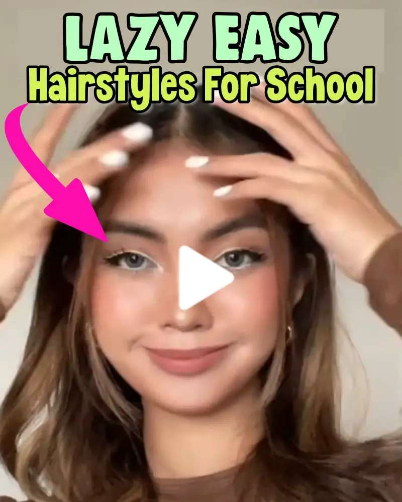 lazy easy hairstyles for school or running late last minute hair ideas