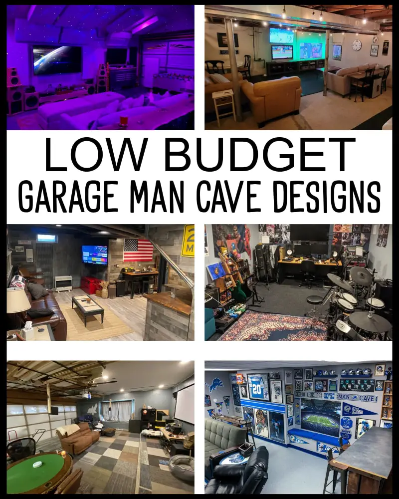 low budget small man cave ideas and garage man cave designs