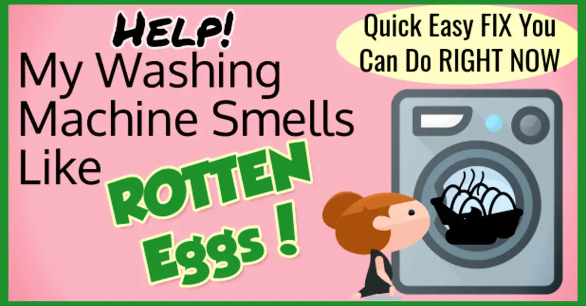 Smelly Washing Machine? If your washer smells like sewage, mold or rotten eggs - or your laundry room has a mildewy musty smell, here's how to fix a smelly washing machine the easy way