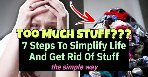 Too Much Stuff? Learn how to simplify your life, get rid of stuff and have a clutter-free dejunked home for GOOD