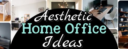 Aesthetic Home Office Ideas For a Small Home Office on a Budget  -ideas and pictures to help you create the perfect small home office workspace in your home...