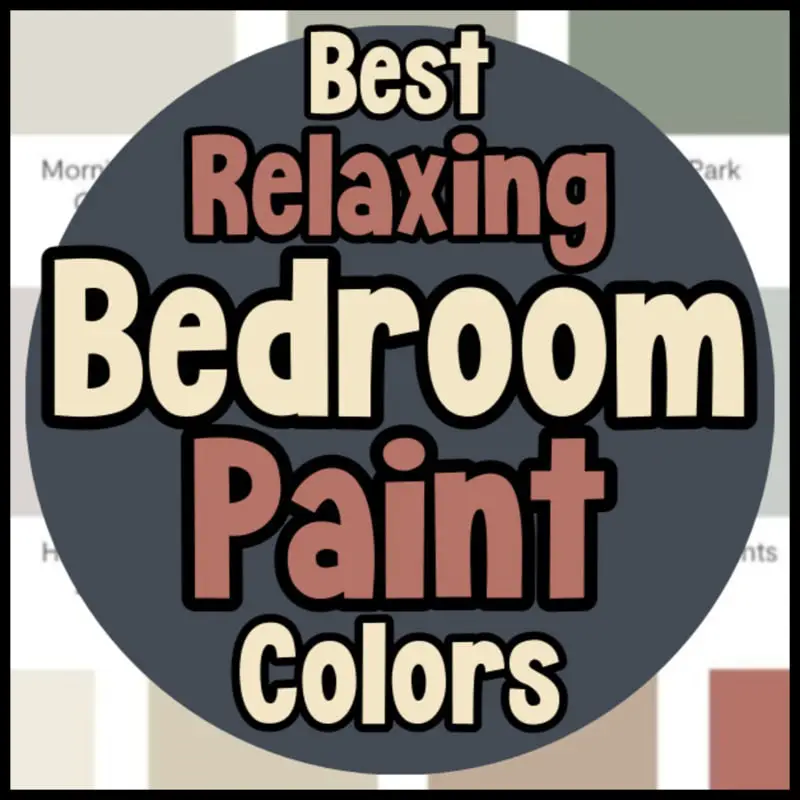 Bedroom paint color ideas for a relaxing and cozy room on a budget - best relaxing master bedroom or guest bedroom color schemes for a warm cosy small space without spending a lot of money