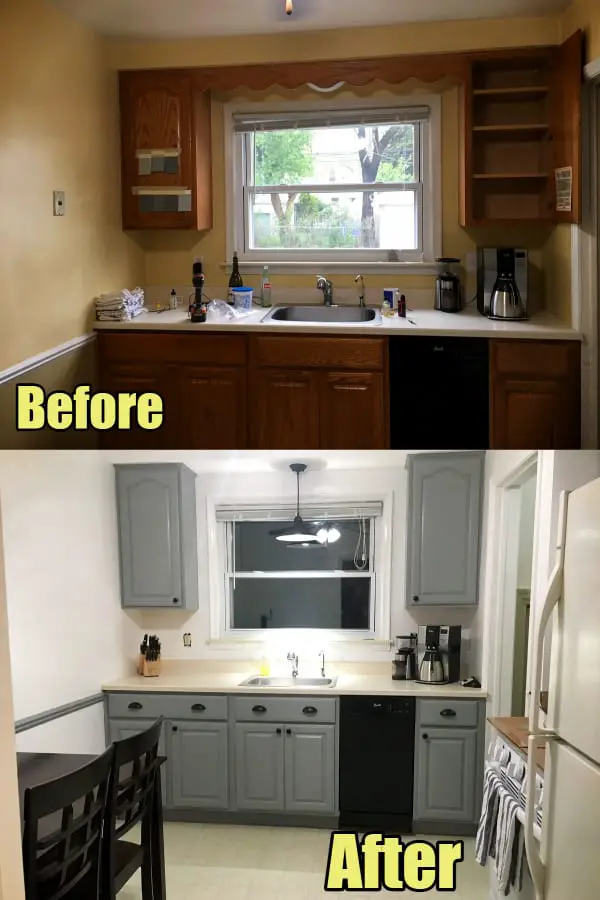 Small kitchen ideas on a budget - before and after budget small kitchen remodel