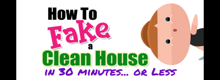 How to fake clean your house in 30 minutes - ultimate speed cleaning!