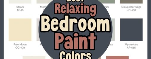 Relaxing Bedroom Paint Color Ideas For a Cozy Aesthetic Room  ...bedroom paint color schemes for a cozy, calm and relaxing aesthetic room on a budget...