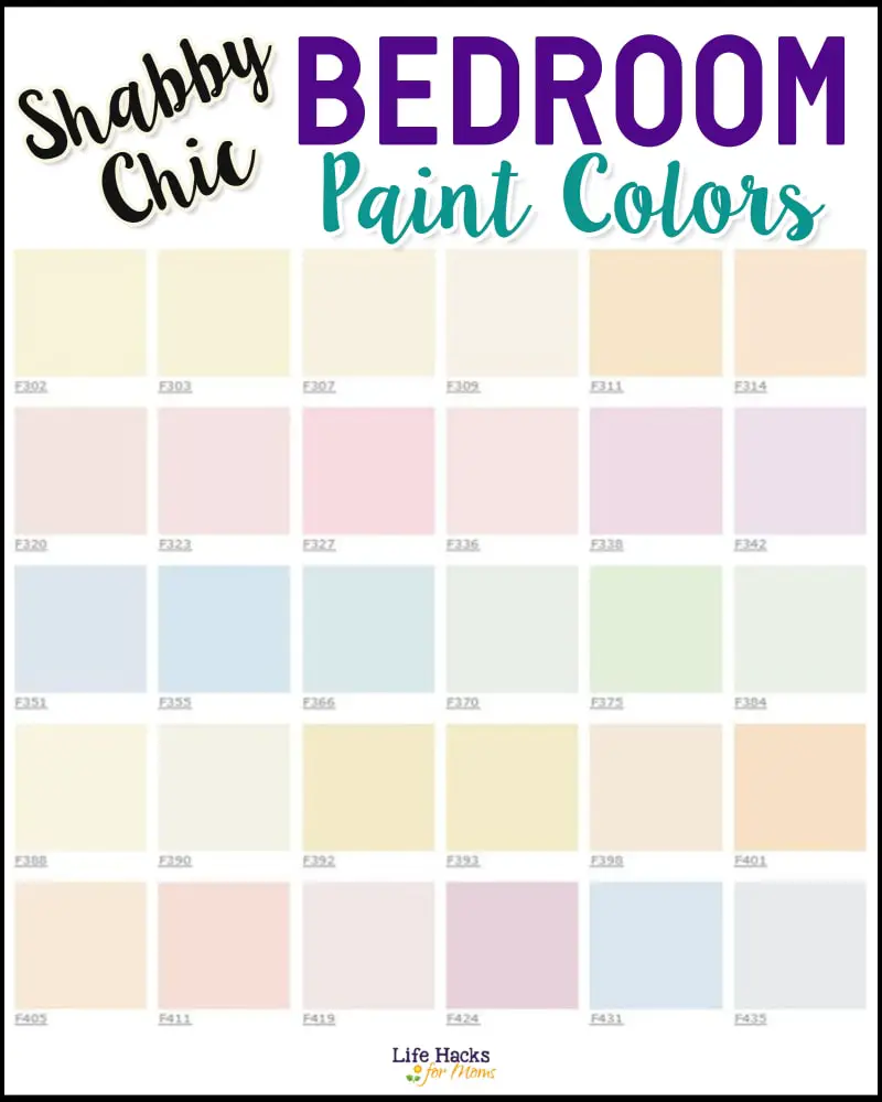 Shabby Chic Bedroom Paint Colors - relaxing bedroom color schemes for an aesthetic room without spending a lot of money - cozy room ideas and popular soothing bedroom paint colors
