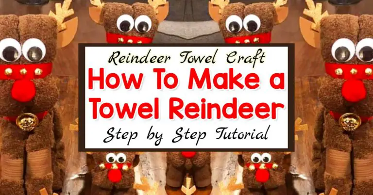 Towel Animals - Great Ideas for Old Towels - This is one of the best towel animals to make at Christmas - a Towel Reindeer. Here's how to fold a towel into a reindeer