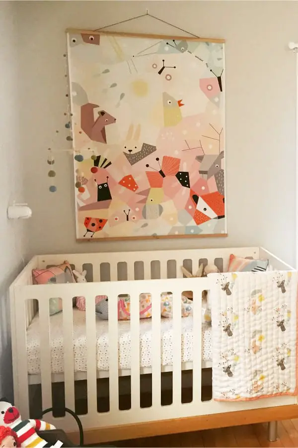 Woodland nursery decor ideas for baby girl - modern woodland animals nursery decorating ideas in pinks and pastels and neutrals