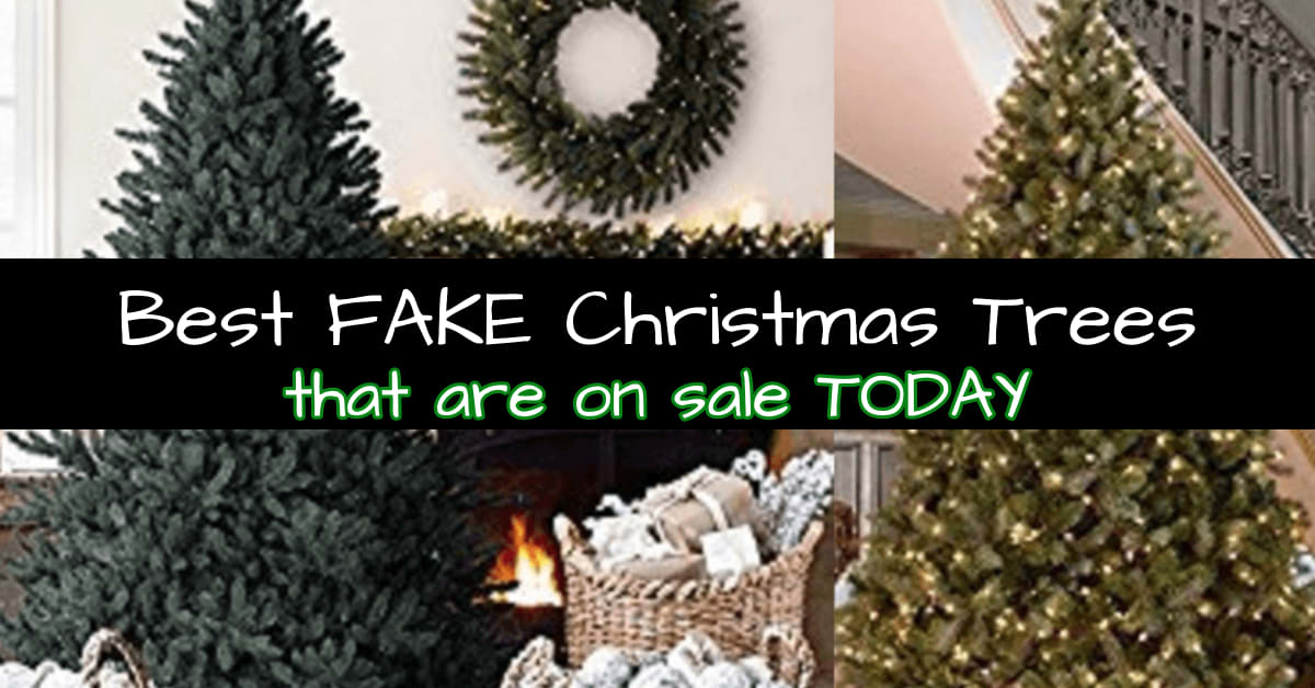 Best FAKE Christmas trees that look REAL. Best artifical Christmas trees that look real - yes, realistic FAKE Christmas trees on sale TODAY