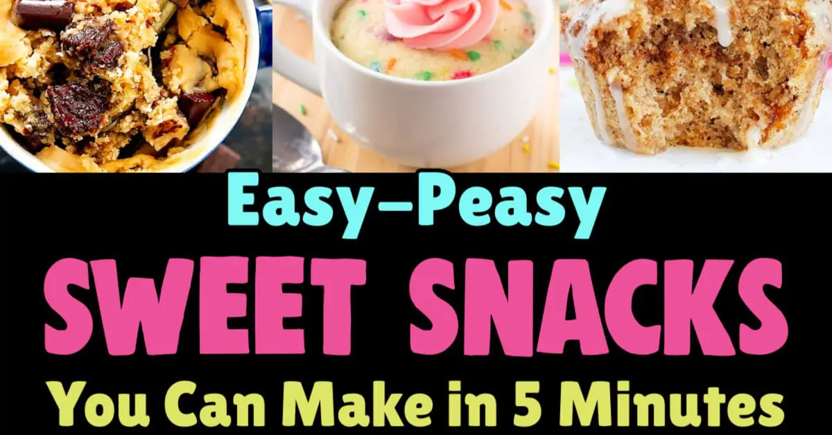 Easy sweet snacks - from 5 minute sweet snacks with little ingredients to 5 minute fruit and healthy sweet snacks - these easy 5 minute desserts and sweet treats will fix your sweet tooth craving FAST
