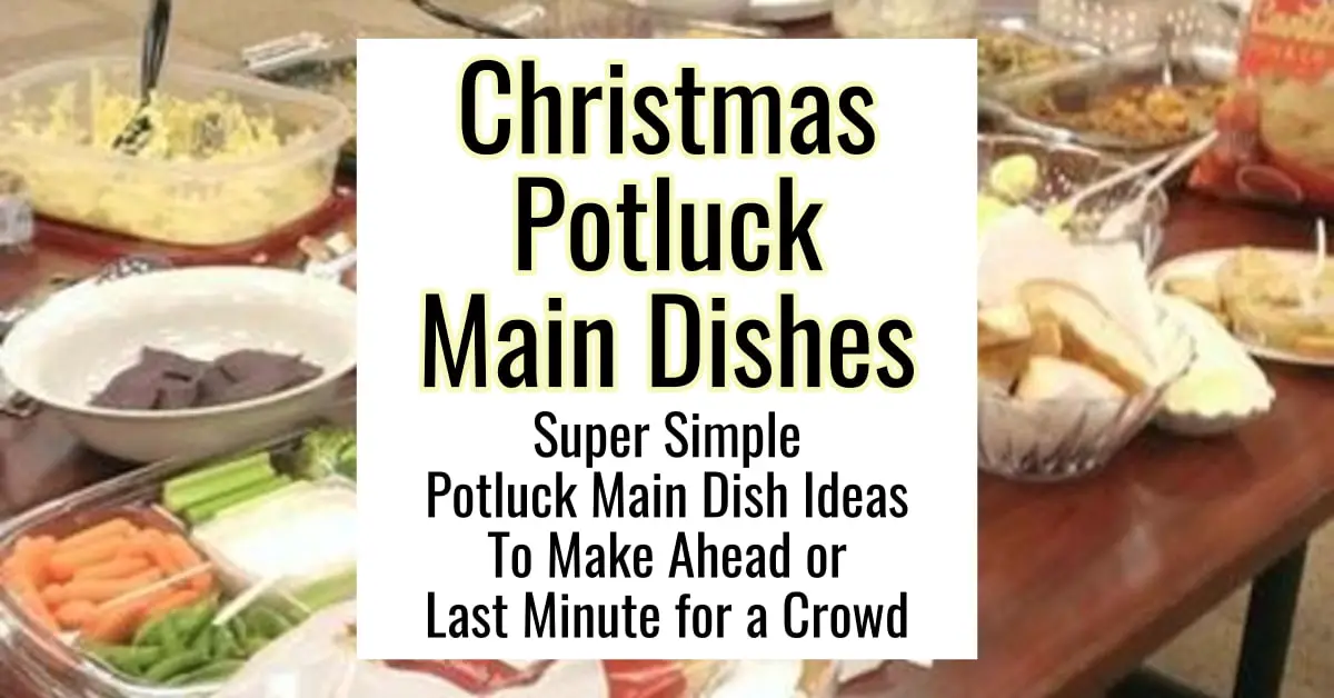 Potluck Main Dish Ideas For a Covered Dish Potluck Luncheon - Christmas Potluck Main Dishes Ideas