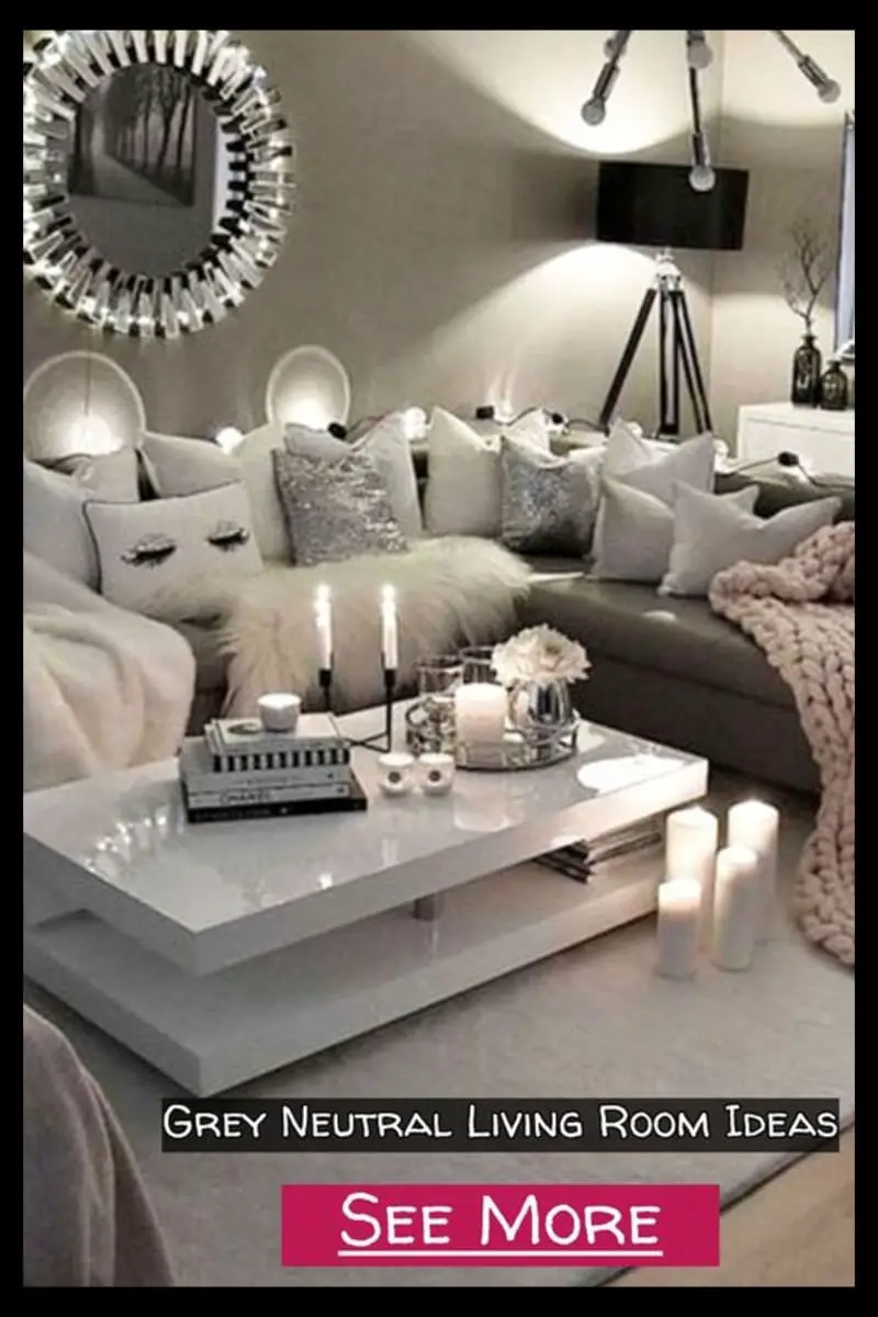 Cosy Grey Living Room Ideas - cozy beige living room with grey couch, modern grey and white decor in small apartment