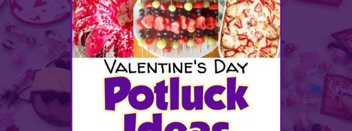 Valentine Potluck Ideas for Work Valentine’s Day Party  -fun and easy Valentine's Day potluck and party food ideas for a crowd...
