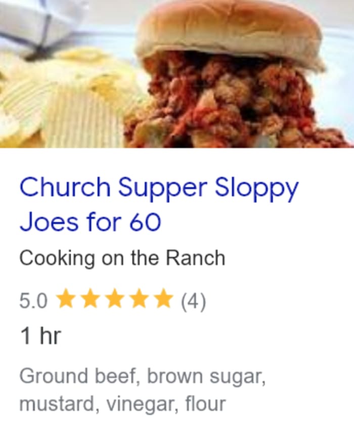 Church dinner sloppy joes recipe for a crowd - perfect for a large group for Wednesday night supper