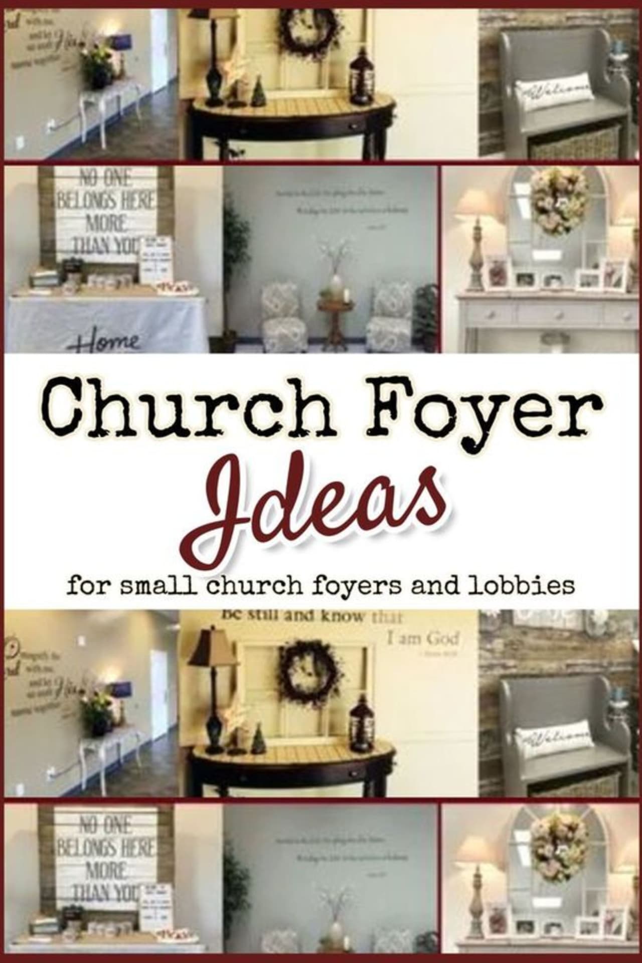 Church Foyer Design and Decorating Ideas for small foye entrance lobby