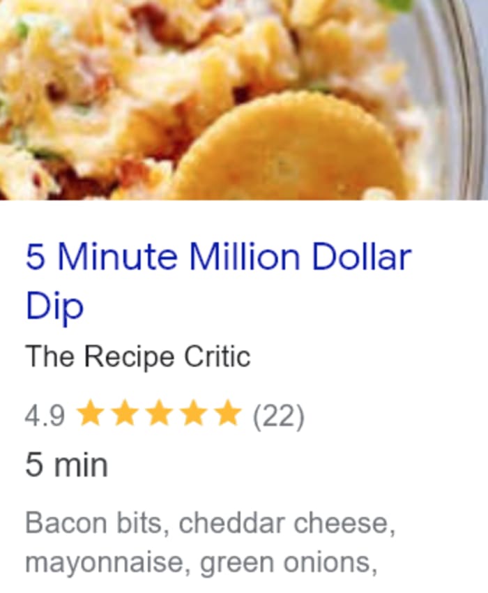 This last minute church supper recipe is perfect for a crowd - 5-minute million dollar dip