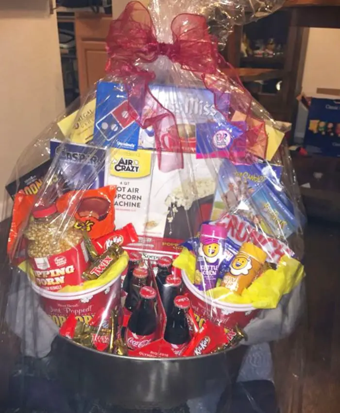 Netflix Night Raffle Basket Full of Goodies to Eat While Watching Movies or Netflix Shows