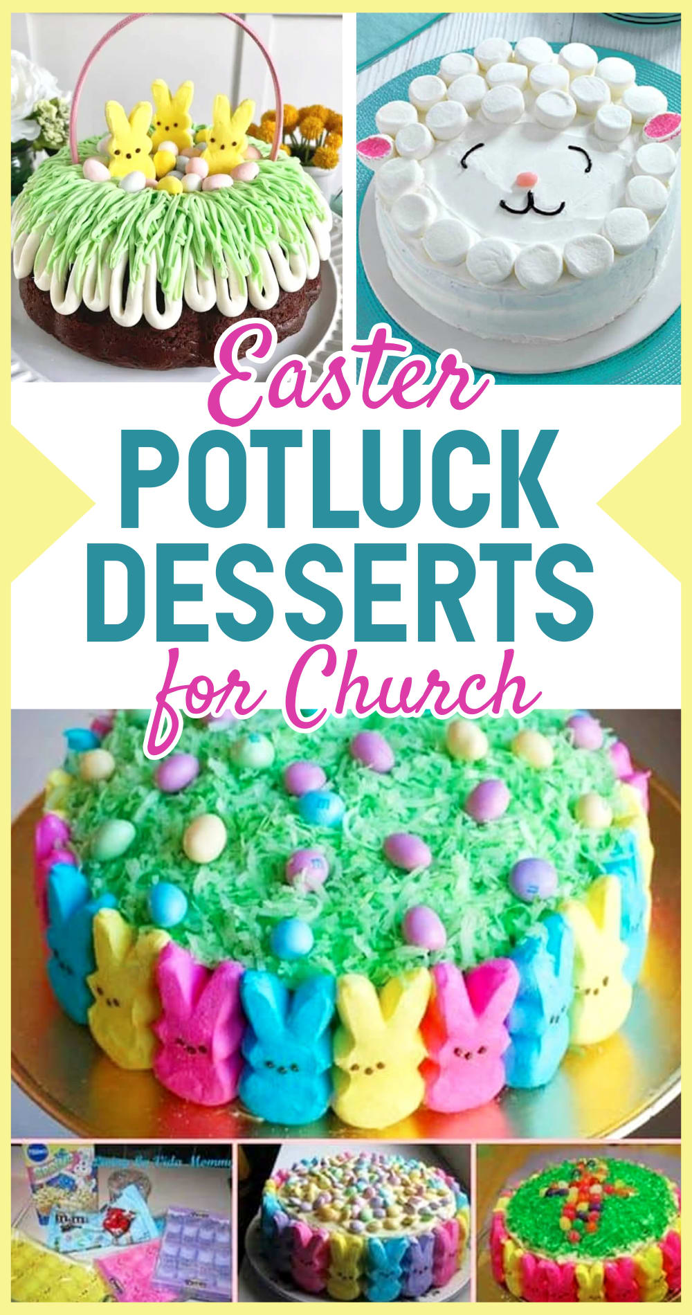 Easter potluck desserts for church, family bring a dish or a potluck at work