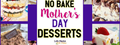 Mother’s Day Desserts-NO BAKE Potluck Dessert Ideas For a Party Crowd  - super simple NO BAKE desserts for your Mother's Day potluck, church party or family gathering...
