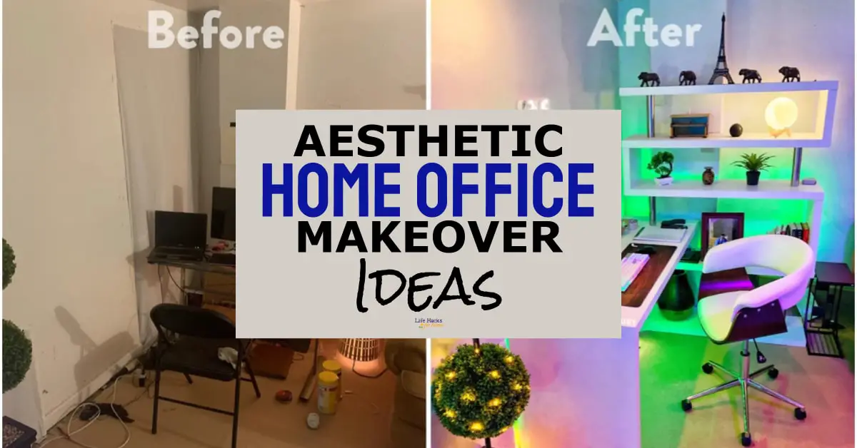 aesthetic home office makeover ideas for small spaces on a small budget