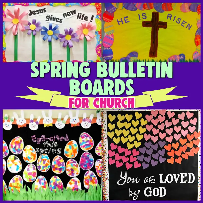Creative bulletin boards ideas for church-Easter, sunday school, handmade classroom decor, youth groups, children's ministry, cork boards and more free religious church bulletin board ideas, designs and decorations for Spring
