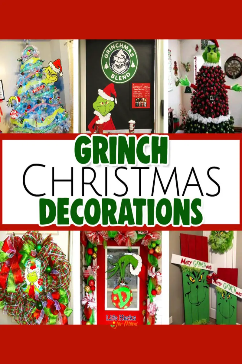 Easy DIY Grinch Christmas Decorations, Christmas Trees, Outdoor Decorations and more