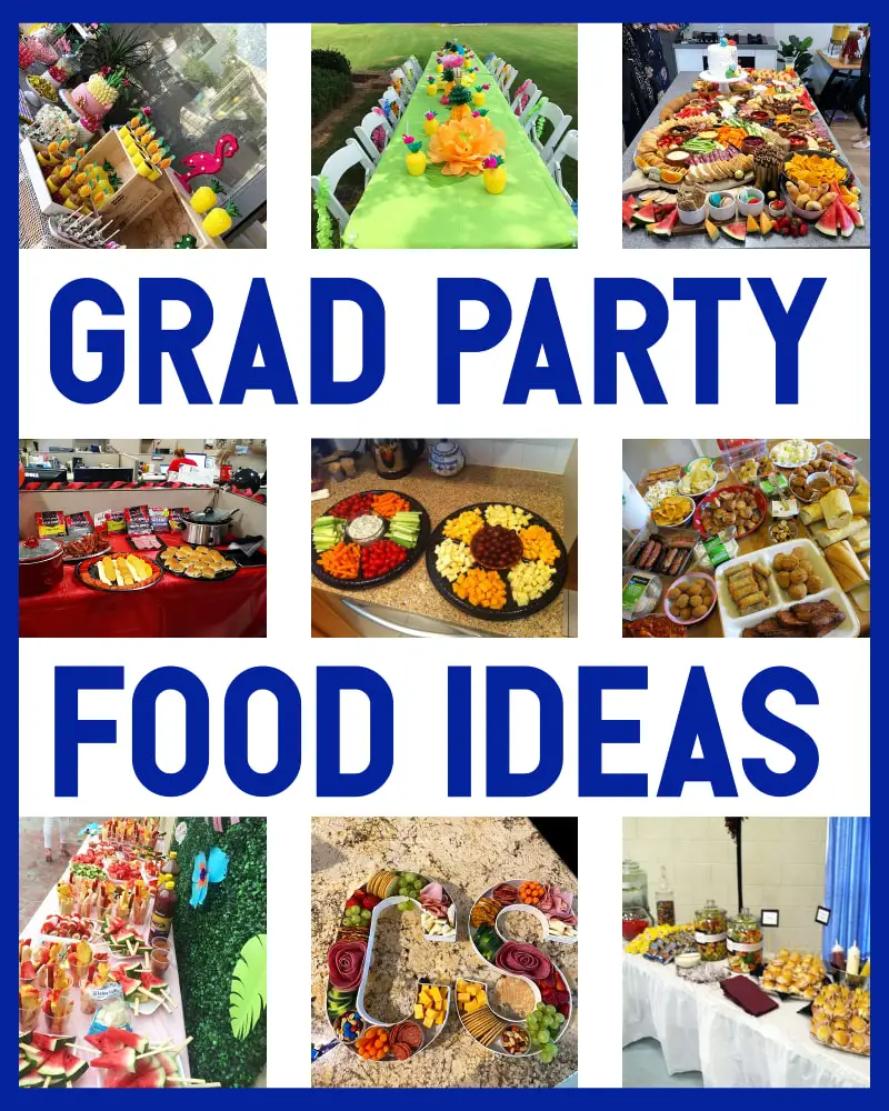 Grad Party Food Ideas - good foors for graduation party and open house graduation food ideas cheap for a crowd - cheap party food platters too!