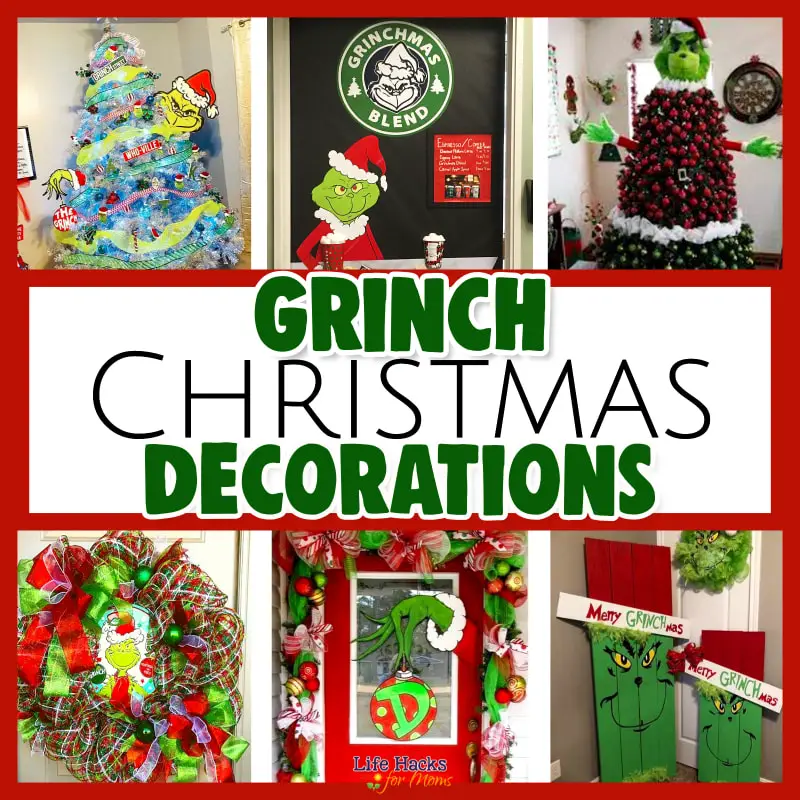 Grinch Christmas Decorations - DIY Tree Ideas, Outdoor Decorations, Grinch Crafts, Ornaments, Classroom Decor and More