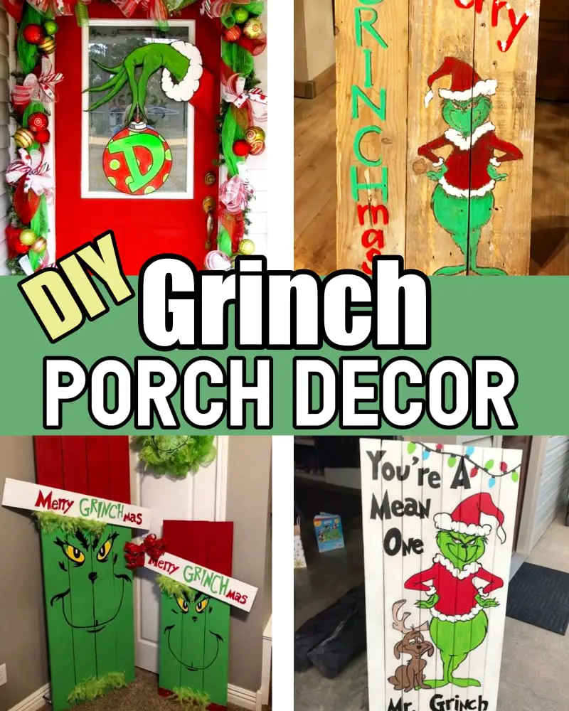 Grinch Decorations - Outdoors DIY Grinch Porch Decroating Ideas