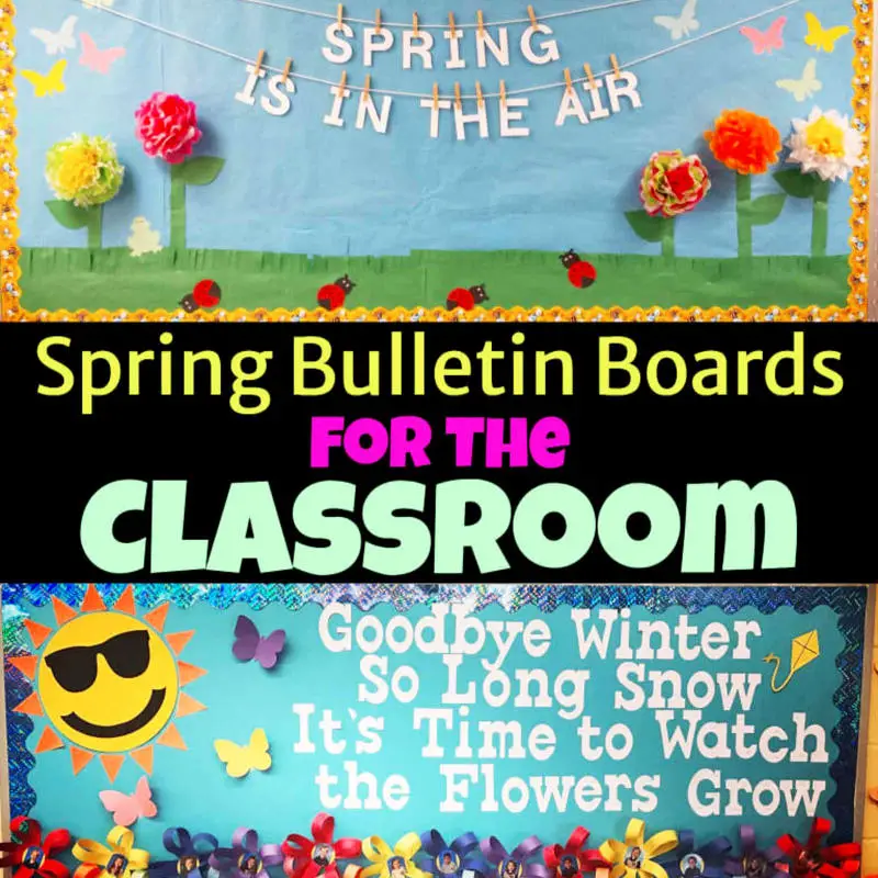 Handmade classroom spring bulletin board decorations and unique ideas