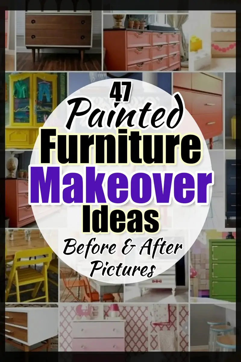 Painted Furniture Makeovers - DIY painted furniture ideas and trends - some funky painted furniture makeover ideas too!  From: DIY Upcycled Furniture Ideas Before and After Pictures